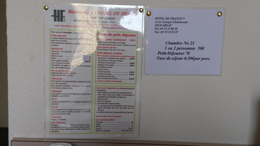 Hotel De France Objat 외부 사진